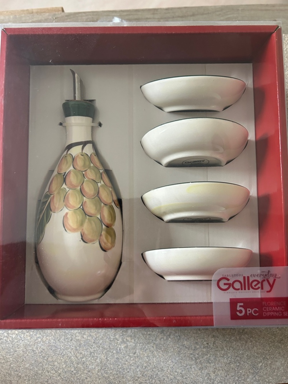 Tabletops Gallery 5-pc Florence Ceramic Dipping Set